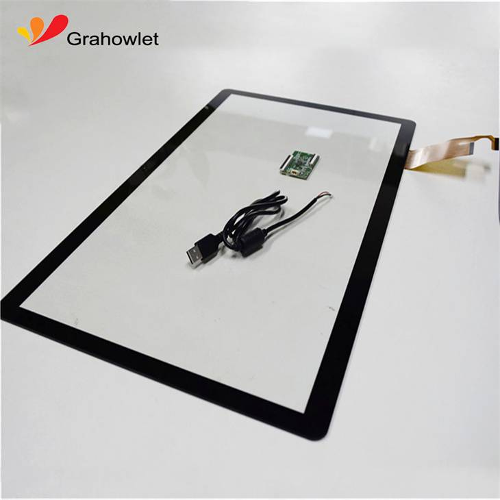 USB 21.5 inch projected capacitive touch screen panel with ILITEK controller IC