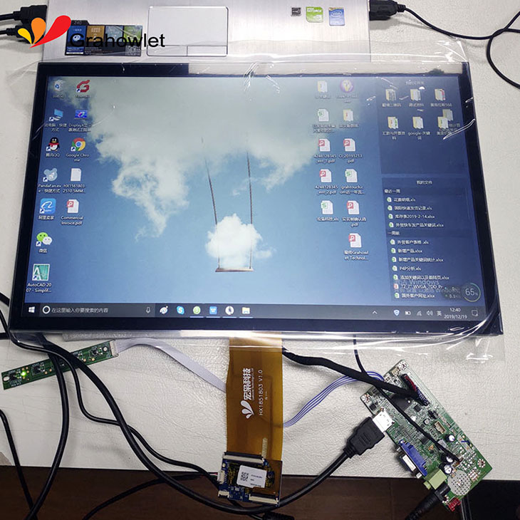 PCAP 18.5 inch tft lcd touch screen panel