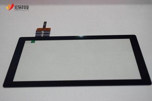 Industrial 10.1 Inch PCAP IK6 IK8 IK10 Capacitive Touch Screen Panel with Thick Cover Glass and USB Controller Board