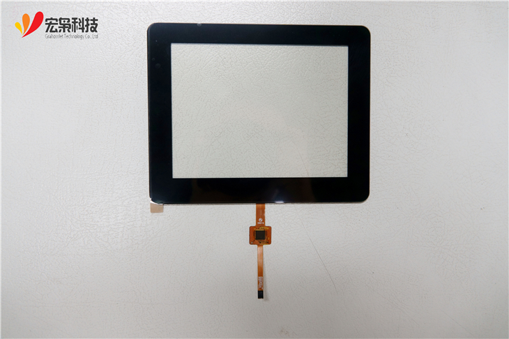 glass+glass 5.6 inch PCAP touch screen panel with IIC/USB