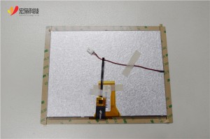 8 inch white color cover glass panel TFT lcd display with touchscreen