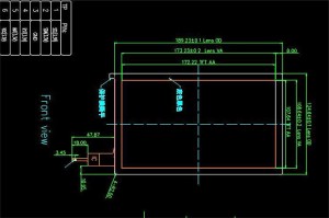 Customizable 8 inch 1.1mm thickness cover glass IIC/USB interface