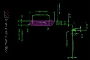 1.3 inch projected capacitive touch panel with CYTMA568 IC