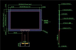 13.3 inch touch screen lcd panel