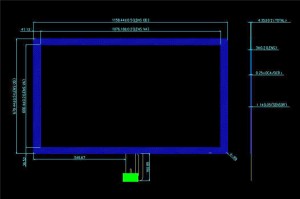 49 inch multi capacitive touch panel