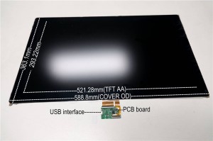 PCAP 23.6 inch full hd tft display touch screen
